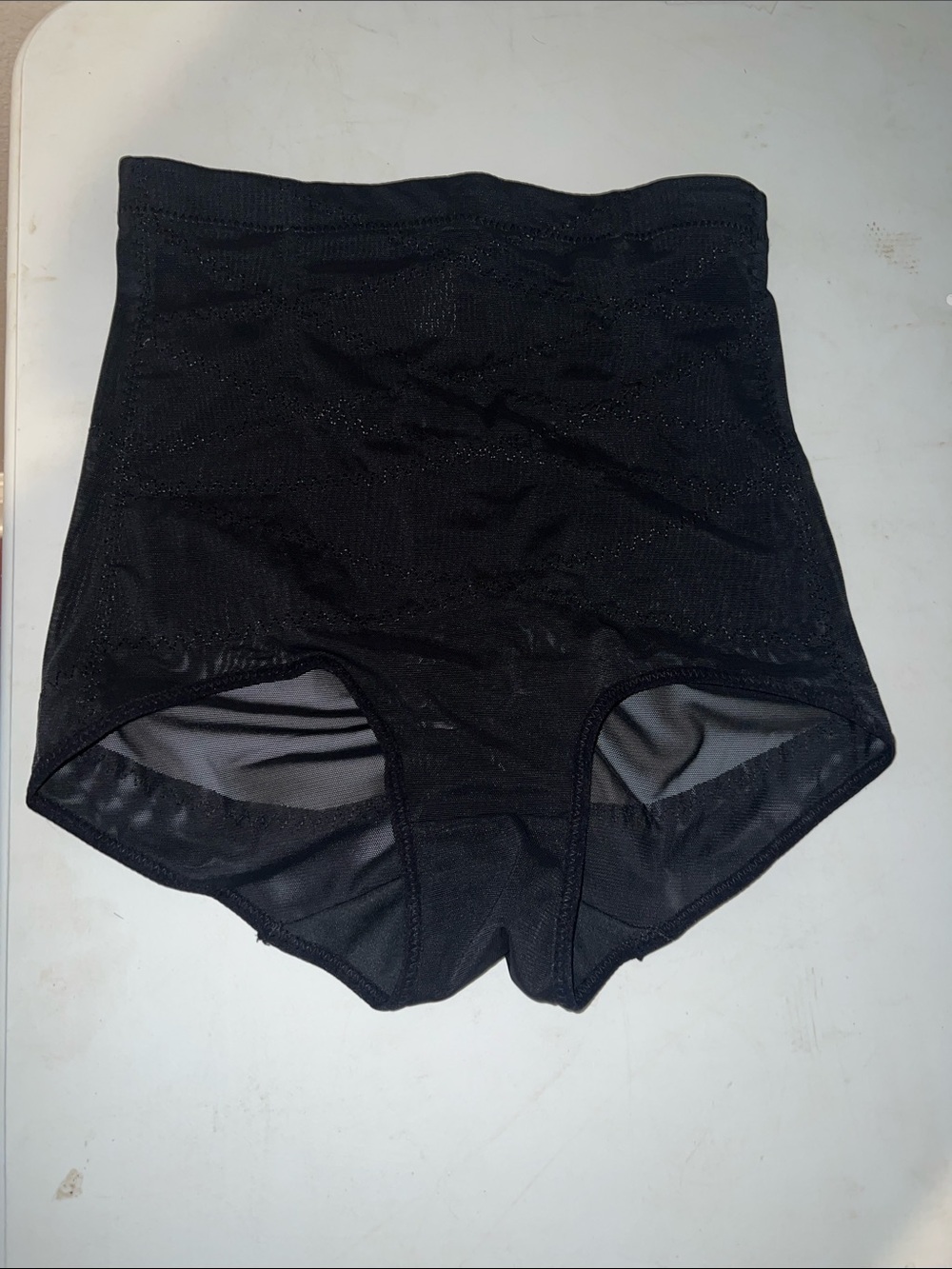 High-Waist Black Shapewear Briefs